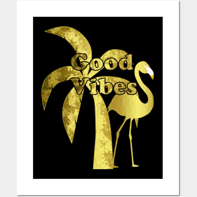 Tropical Good Vibes - Good Vibes Quotes Wall Art by SartorisArt1